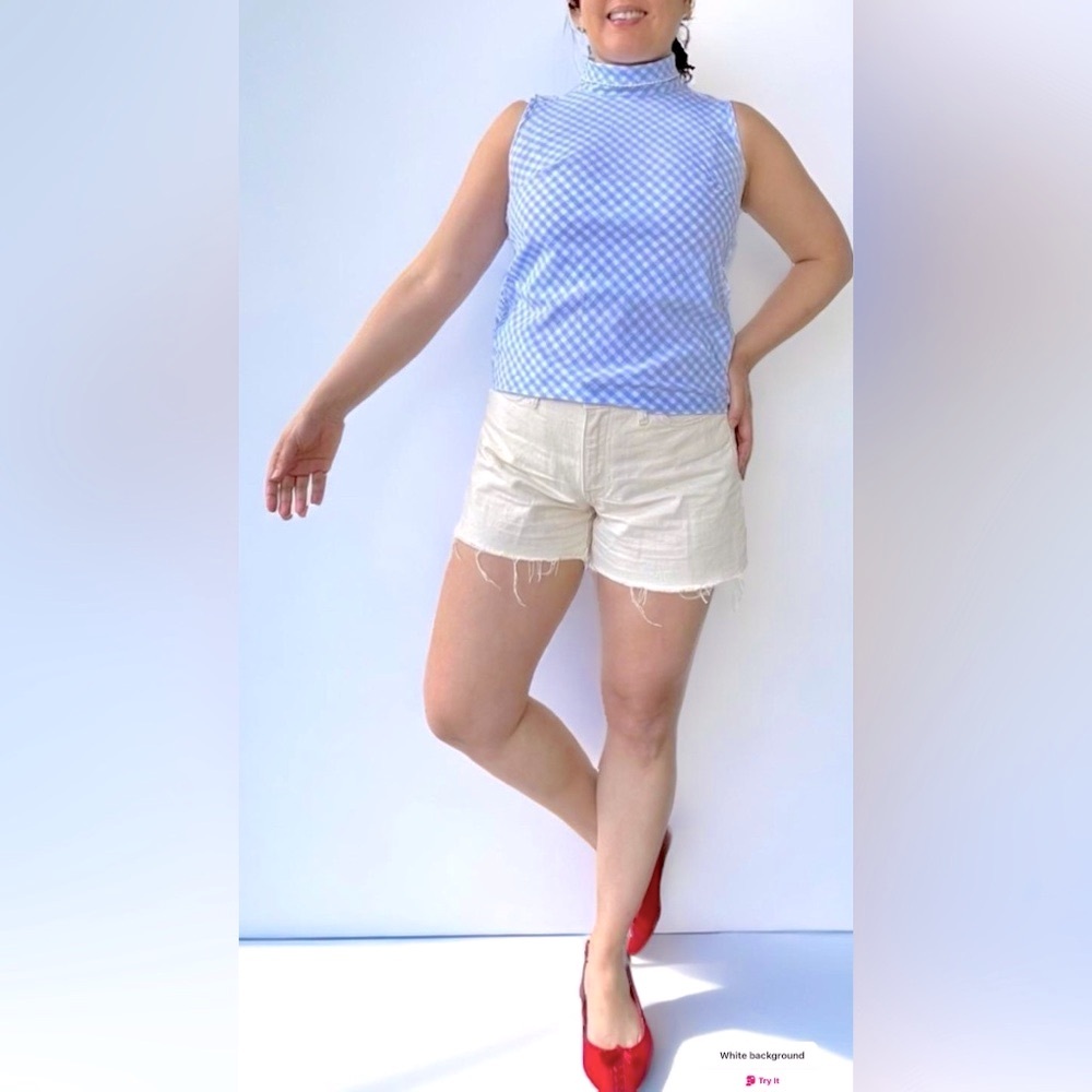 Vintage Bobbie Brooks gingham top